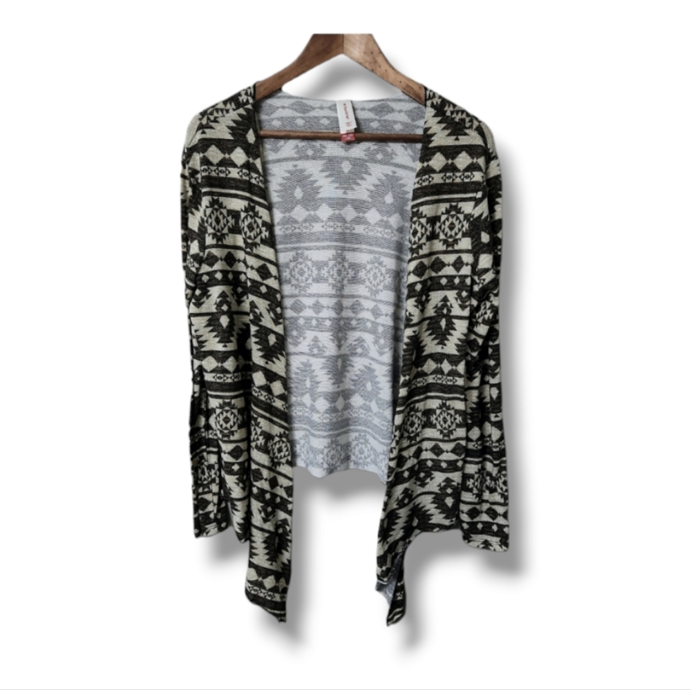 No Boundaries Aztec Open Front Cardigan | 19